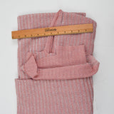 Pink + Silver Stripe Knit Fabric - 66" x 108"