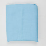 Light Blue Linen-Like Woven Fabric - 52" x 52" (Faded Along Folds)