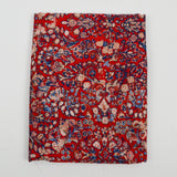 Red, Blue + Cream Floral Print April Rhodes Heritage Prints Rayon Drapey Woven Fabric - 55" x 132"