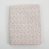 White + Pink Floral Print Calico Quilting Weight Woven Fabric - 40" x 304"