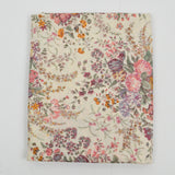 Beige, Pink + Purple Floral Print Lightweight Woven Fabric - 27" x 115"