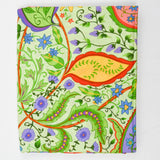 Green, Red, Purple + Blue Garden Print Quilting Weight Woven Fabric - 44" x 110"