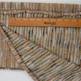 Gray, White + Brown Textured Stripe Knit Fabric - 62" x 64"