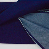 Dark Wash Denim Twill Woven Fabric - 64" x 88"
