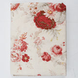 Off-White, Red + Yellow Floral Print Canvas Woven Fabric - 48" x 124"