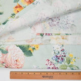 Pastel Colorful Floral Print Jersey Knit Fabric - 60" x 112"
