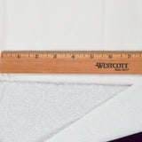 White On White Swirl Print Quilting Weight Woven Fabric - 44" x 110"