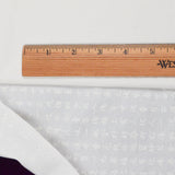 White On White Character Print Quilting Weight Woven Fabric - 44" x 74"