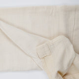 Off-White Textured Stripe Woven Fabric Curtain - 30" x 72"