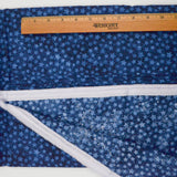 Navy Blue Star Print Quilting Weight Woven Fabric - 44" x 148"