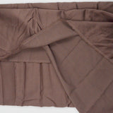 Brown Textured Rib Fabric - 42" x 84"