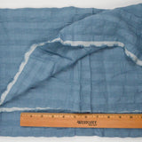 Light Blue Seersucker Woven Fabric - 60" x 74"