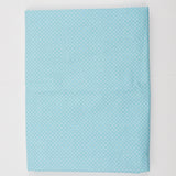 Light Blue + White Polka Dot Print Quilting Weight Woven Fabric - 44" x 70"