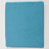Blue + White Polka Dot Print Quilting Weight Woven Fabric - 44" x 104"