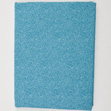 Blue + White Swirl Print Quilting Weight Woven Fabric - 45" x 70"