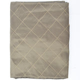 Gray + Gold Diamond Quilted Woven Upholstery Fabric - 55" x 118"