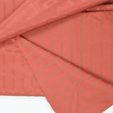 Burnt Orange Textured Stripe Woven Upholstery Fabric - 56" x 110"