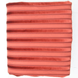 Brick Red Velvet Stripe Drapery Fabric - 62" x 120"