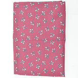 Maroon + Blue Cherry Print Woven Fabric Curtain - 48" x 64"