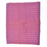 Purple + Pink Iridescent Slub Stripe Textured Woven Fabric - 62" x 68" with Middle Seam