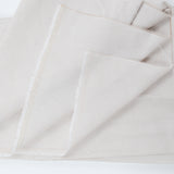 Tan + White Ridged Texture Woven Fabric - 52" x 118"