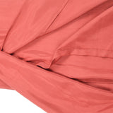 Brick Red Grosgrain Woven Fabric Curtain - 52" x 110"