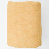 Golden Yellow Textured Chenille Woven Upholstery Fabric - 56" x 110"