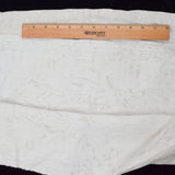 Off-White Abstract Brushstroke Damask Woven Fabric - 34" x 128"