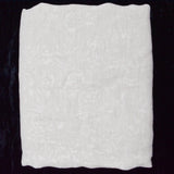 Off-White Abstract Brushstroke Damask Woven Fabric - 34" x 128"