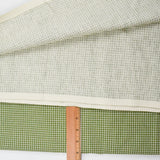 Green + White Grid Print Woven Canvas Fabric - 50" x 120"