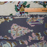 Christmas Motif Jacquard Woven Tapestry Fabric - 56" x 72"