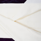 White Twill Woolly Woven Fabric - 60" x 68"