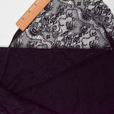 Black Two-Way Stretch Lace Fabric - 62" x 94"