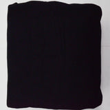 Black Brushed Woolly Twill Woven Fabric - 56" x 106"