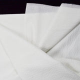 White Seersucker Lightweight Woven Fabric - 45" x 168"