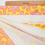 Yellow, Orange + Pink Marimekko "Paprika" Print Cotton Woven Fabric - 52" x 72"