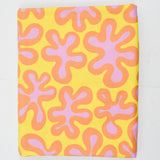 Yellow, Orange + Pink Marimekko "Paprika" Print Cotton Woven Fabric - 52" x 72"