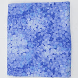 Blue Hydrangea Print Quilting Weight Woven Fabric - 42" x 80"