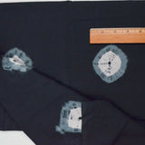 Black + Gray Eye Resist-Dyed Gauzy Lightweight Woven Fabric - 44" x 156"