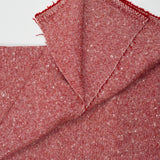 Red + White Woolly Woven Fabric - 40" x 64"