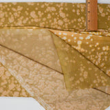 Brown + Beige Splatter Pattern Batik Woven Fabric - 64" x 112"