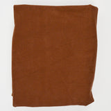 Brown Fuzzy Twill Woven Fabric - 58" x 106"