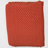 Red + Gold Geometric Jacquard Woven Upholstery Fabric - 60" x 256" + Extra