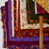 Autumnal Print Quilting Cotton Bundle, 36" x 44" Pieces - Set of 10