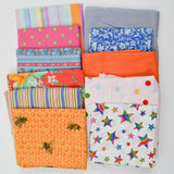 Bright Colorful Quilting Weight Woven Fabric Bundle