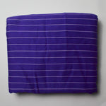 Purple + White Striped Thick Twill Woven Fabric - 44" x 8 Yards Default Title