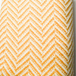Butterscotch Yellow + White Chevron Thick Wool-Blend Woven Fabric - 58" x 144" Default Title