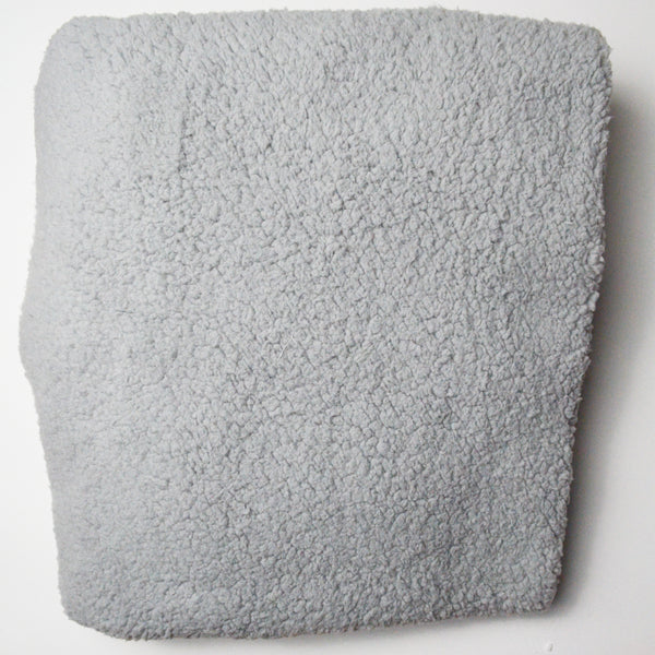 Soft Gray Faux Shearling Fabric - 52" x 64"