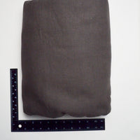 Gray-Brown Linen-Like Woven Fabric, Backed with White Knit Stabilizer - 37" x 200"