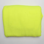Neon Yellow Backed Soft Felt Fleece Fabric - 64" x 108"